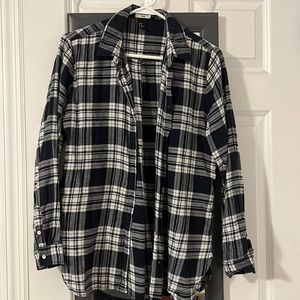 Black plaid flannel